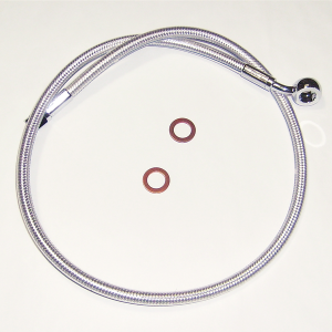 Alternate Length Designer Series Abs-specific Front Brake Line Kit Chrome, Sterling Chromite® Ii, 1, nordicamoto.ro