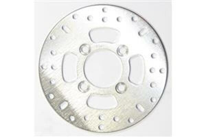 Round D-series Scooter Brake Rotor Silver, Stainless Steel, 1, nordicamoto.ro