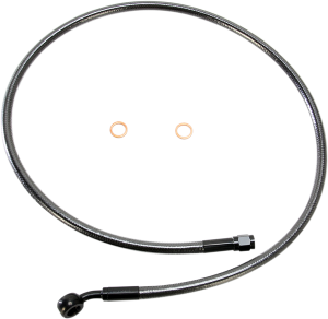 Alternate Length Designer Series Abs-specific Front Brake Line Kit Black, Black Pearl