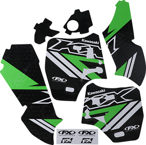 Evo Graphics Kit Black, Blue, Green, White, 2, nordicamoto.ro