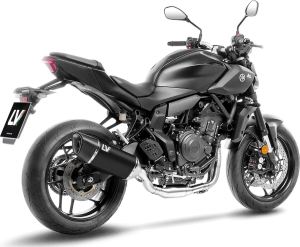 Tobă de eșapament LeoVince LV-14R Black Edition Slip-On pentru Yamaha MT-07, 3, nordicamoto.ro