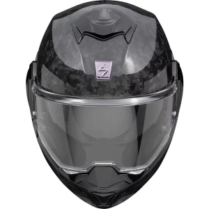 Casca modulara flip-back SCORPION EXO-TECH EVO ONYX SOLID CARBON M Negru, 3, nordicamoto.ro