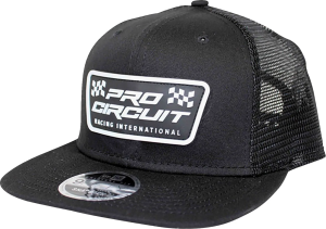 Checkered Flag Patch New Era Hat Black