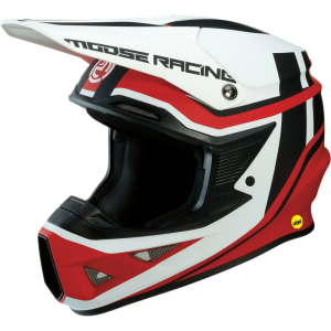 Casca Moose Racing F.I. Session Red/White