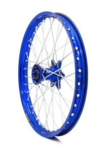 Elite Mx-en Wheel, Silver Spokes Blue, Silver, Blue Hub 