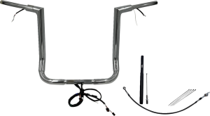 Plug & Play Ez Install 1-1/2(r) Flat Top Handlebar Kit Silver, 2, nordicamoto.ro