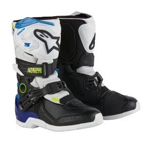 Cizme Copii Alpinestars Tech 3s White/Black/Blue