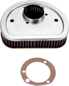 High Flow Air Filter Black, Red