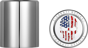 Cover Dock Skull Short Ss Blue, Enamel, Red, White, 3, nordicamoto.ro