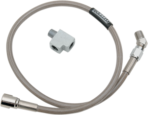 Oil Pressure Gauge Line Chrome, 1, nordicamoto.ro