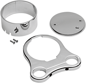 Tee-bar Gauge Mounts Chrome, 2, nordicamoto.ro