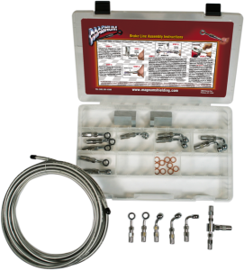 Byo® Build-your-own Dot Brake Line Builder Kit Chrome
