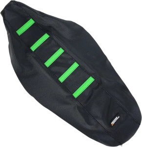 MOOSE RACING Seat Cover Ribbed Kaw Grn Black 
