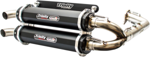Stage 5 Dual Exhaust System Black, Brushed, 1, nordicamoto.ro