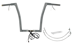 Plug & Play Ez Install 1-1/4(r) Flat Top Handlebar Kit Silver, 1, nordicamoto.ro