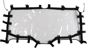 Utv Rear Windscreen Black 