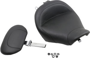 Wide Solo Seat With Removable Backrest Black, 2, nordicamoto.ro