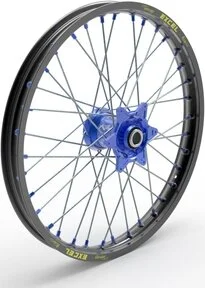 Jantă Elite Mx-en, spițe argintii, negru, albastru, argintiu