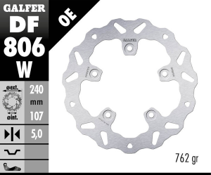 Wave® Brake Rotor Silver