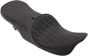 Forward Positioned 2-up Low Profile Touring Leather Seat Black, 3, nordicamoto.ro