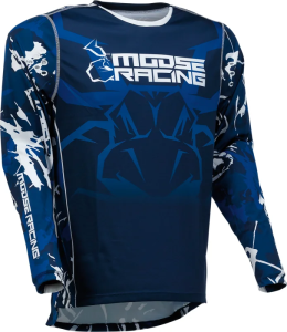 Tricou Moose Racing Agroid Blue/White