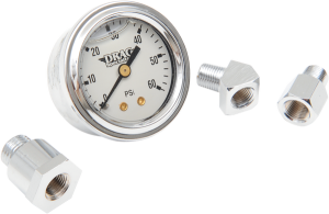 1-3/4(r) Deluxe Liquid-filled Oil Gauge Kit Black, 2, nordicamoto.ro