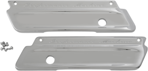 Saddlebag Latch Covers Silver