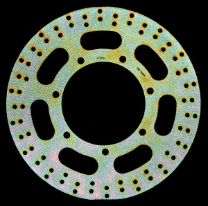 Round Hpsr Solid Brake Rotor Gold, Stainless Steel, Zinc