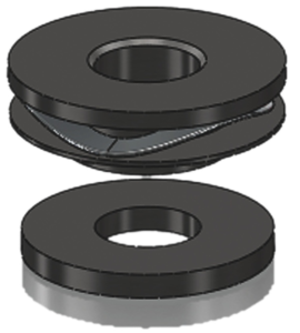 Set de montare negru, 2, nordicamoto.ro