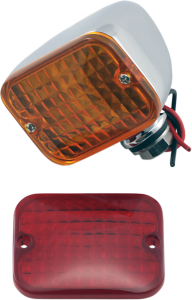 Rectangular Marker Lights Chrome