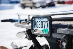 Lighted License Plate Mount Black, 1, nordicamoto.ro