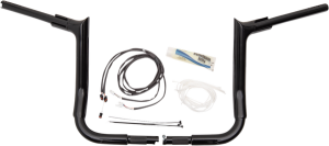 1-1/2(r) Ez Install Pointed Top Handlebar Kit Black, 3, nordicamoto.ro