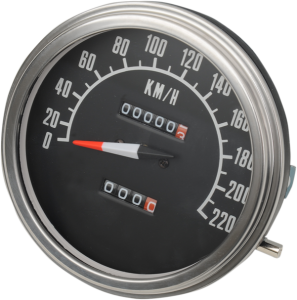 5(r) Fl-style 2:1 Speedometer Black, 1, nordicamoto.ro