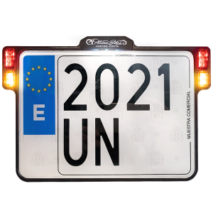 License Plate Holder 3-in-1 For Eu Countries Black, 1, nordicamoto.ro