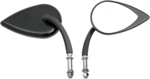 Tear Drop Mirror Matte Black, 1, nordicamoto.ro