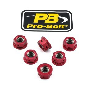 Sprocket Nuts Red, 1, nordicamoto.ro