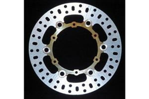 Round D-series Fixed Offroad Brake Rotor Silver, Stainless Steel