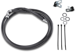 Stainless Steel Brake Line Kit Black, 1, nordicamoto.ro