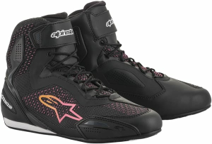 Ghete dama Alpinestars Stella Faster-3 Rideknit Black/Orange/Pink
