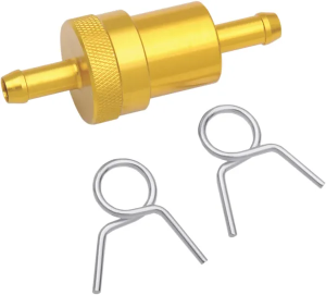 Anodized Aluminum Fuel Filter Gold 