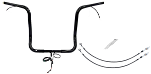 Plug & Play Ez Install 1-1/4(r) Pointed Top Handlebar Kit Black, 3, nordicamoto.ro