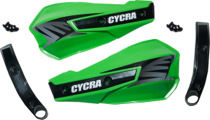 Replacement Vortex Handshields W- Abrasion Guards Green 