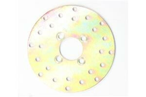 Round D-series Fixed Offroad Brake Rotor Gold, Polished Steel, Zinc