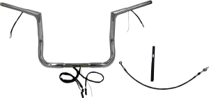 Plug & Play Ez Install 1-1/4(r) Flat Top Handlebar Kit Silver, 3, nordicamoto.ro