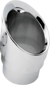 Billet Exhaust Tips Silver, 2, nordicamoto.ro