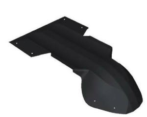 Skinz Float Plate Black 2005-11 Arctic Cat Crossfire, M Series / 2003-2006 Firec, 1, nordicamoto.ro