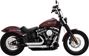 Shortshots Staggered Exhaust System Black, 1, nordicamoto.ro
