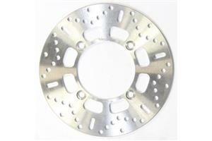 Round D-series Fixed Offroad Brake Rotor Silver, Stainless Steel