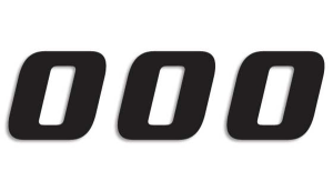 One Series Numbers Black, 2, nordicamoto.ro