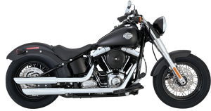 3(r) Twin Slash Slip-on Mufflers Chrome 